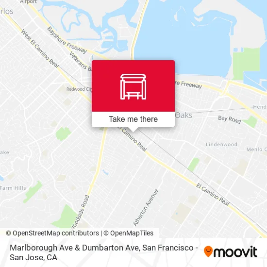 Mapa de Marlborough Ave & Dumbarton Ave