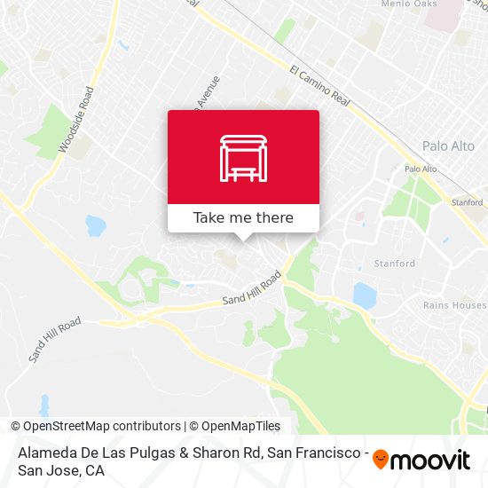 Mapa de Alameda De Las Pulgas & Sharon Rd