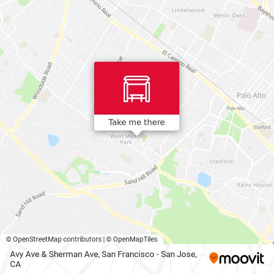 Avy Ave & Sherman Ave map