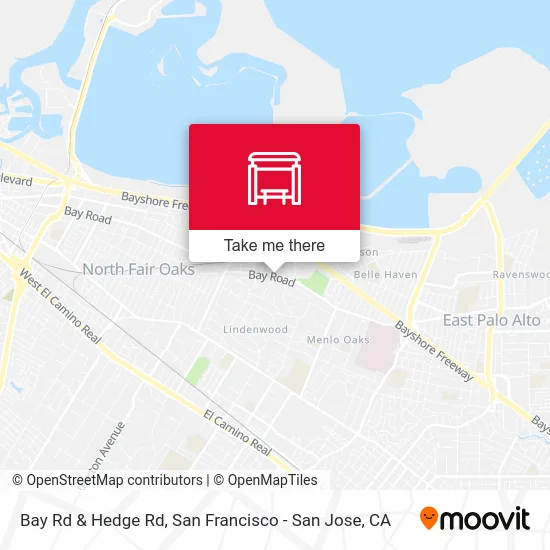 Bay Rd & Hedge Rd map