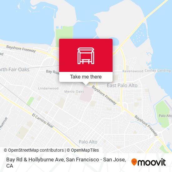 Bay Rd & Hollyburne Ave map