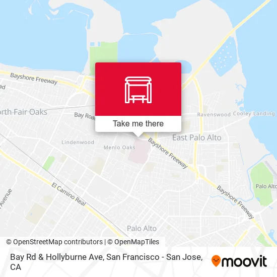 Bay Rd & Hollyburne Ave map