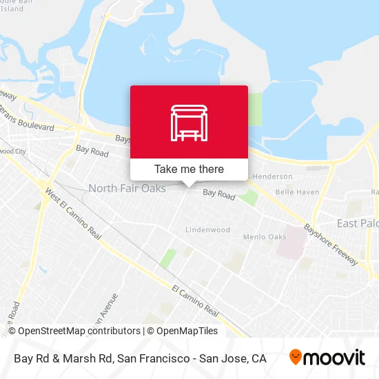 Bay Rd & Marsh Rd map