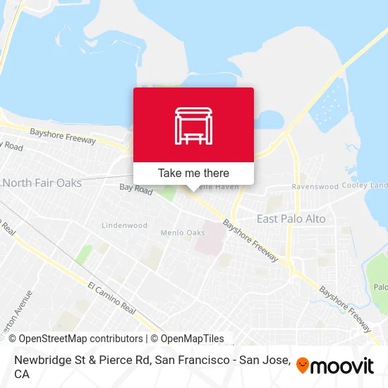 Newbridge St & Pierce Rd map