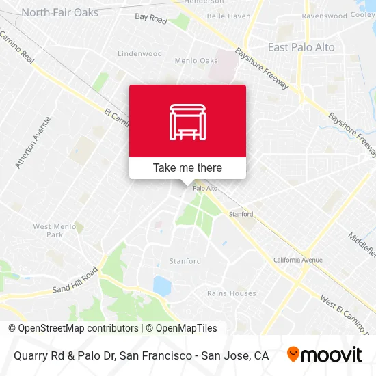 Quarry Rd & Palo Dr map