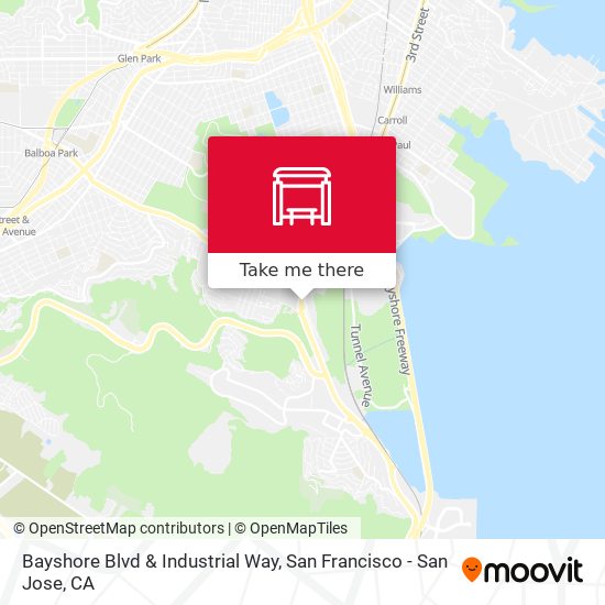 Bayshore Blvd & Industrial Way map