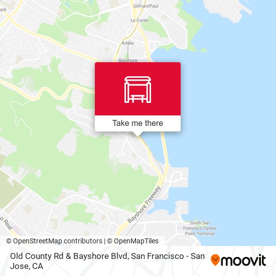 Old County Rd & Bayshore Blvd map
