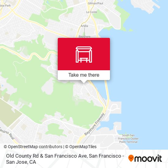 Mapa de Old County Rd & San Francisco Ave