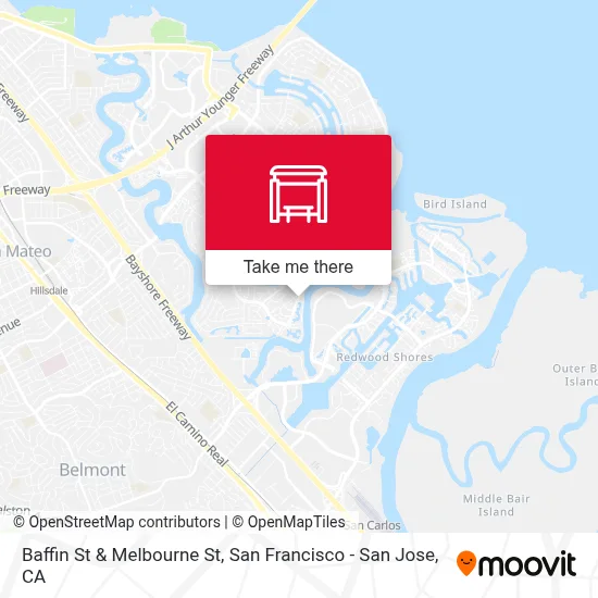 Baffin St & Melbourne St map