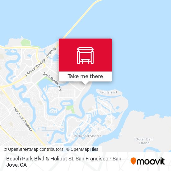 Beach Park Blvd & Halibut St map