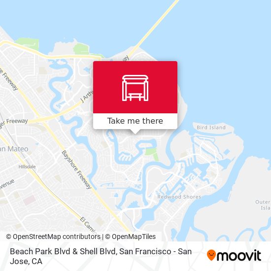 Beach Park Blvd & Shell Blvd map