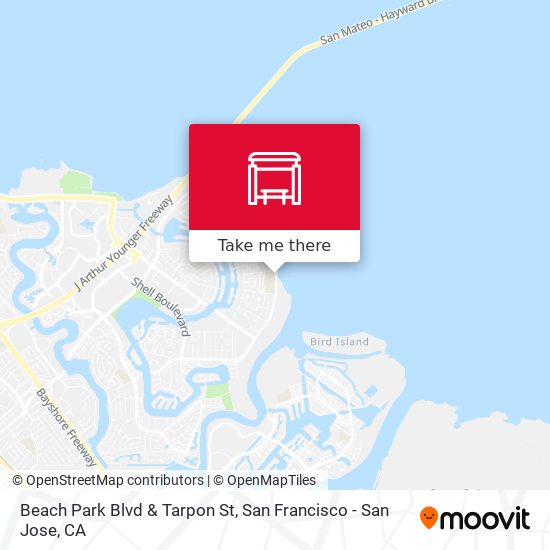 Beach Park Blvd & Tarpon St map