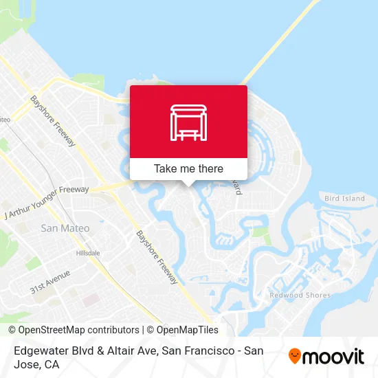 Edgewater Blvd & Altair Ave map