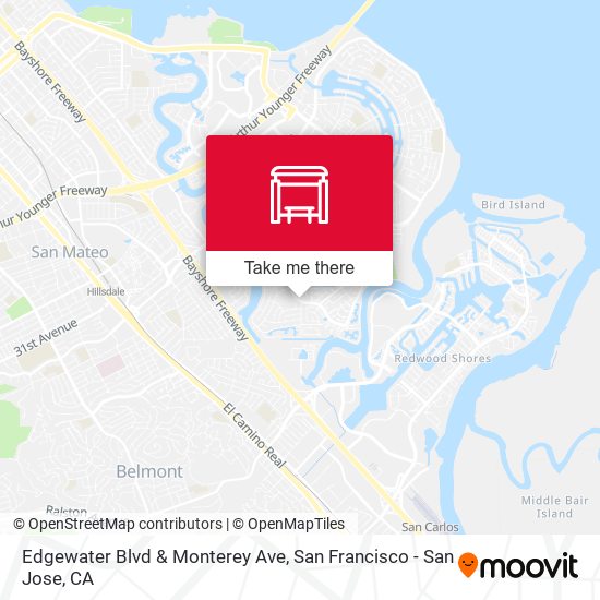 Mapa de Edgewater Blvd & Monterey Ave