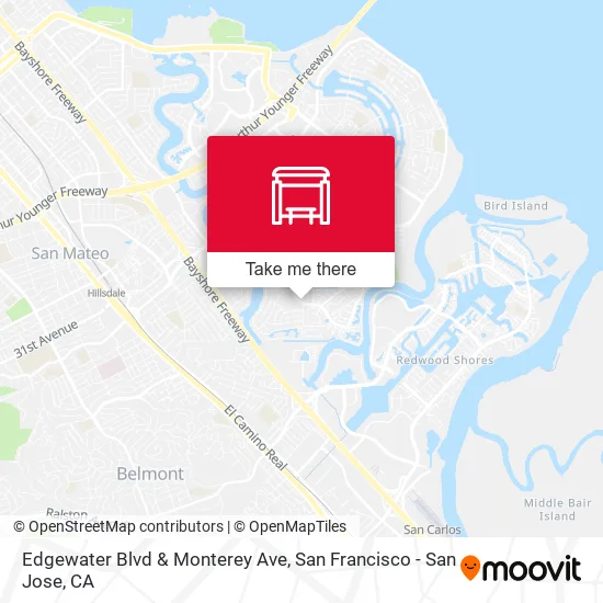 Edgewater Blvd & Monterey Ave map