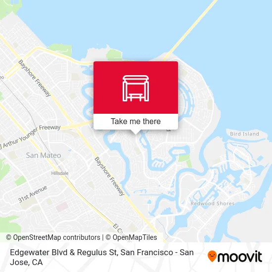 Edgewater Blvd & Regulus St map