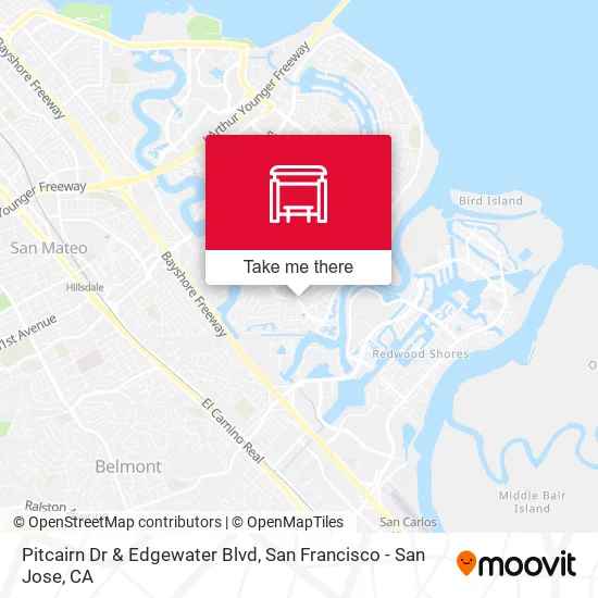 Pitcairn Dr & Edgewater Blvd map