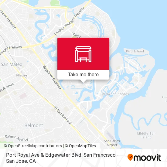 Port Royal Ave & Edgewater Blvd map