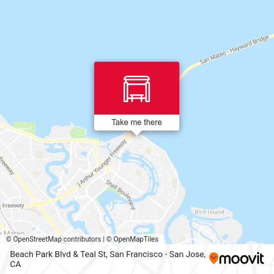 Beach Park Blvd & Teal St map