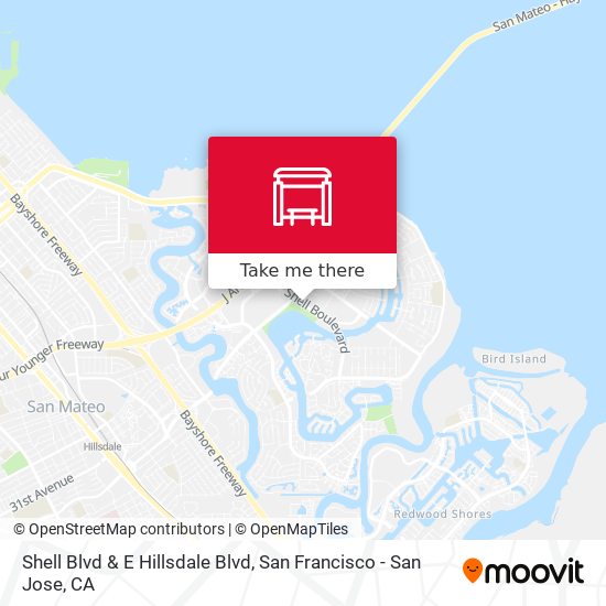 Shell Blvd & E Hillsdale Blvd map
