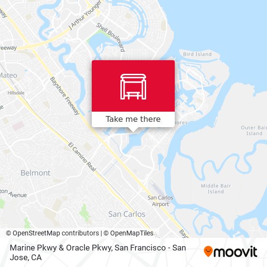 Marine Pkwy & Oracle Pkwy map