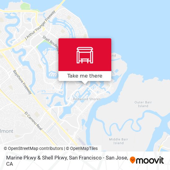 Marine Pkwy & Shell Pkwy map