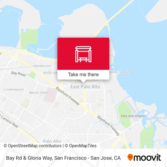 Bay Rd & Gloria Way map