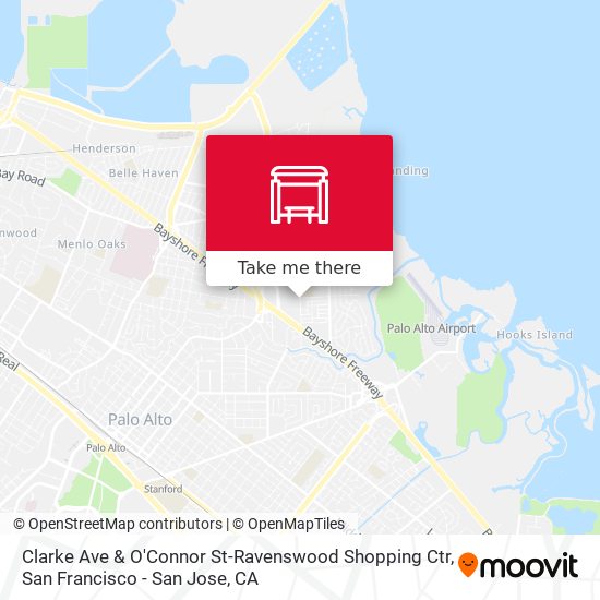 Mapa de Clarke Ave & O'Connor St-Ravenswood Shopping Ctr