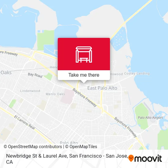 Newbridge St & Laurel Ave map