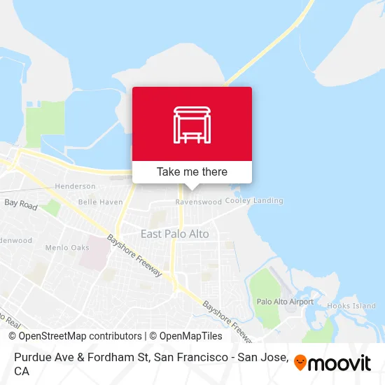 Purdue Ave & Fordham St map