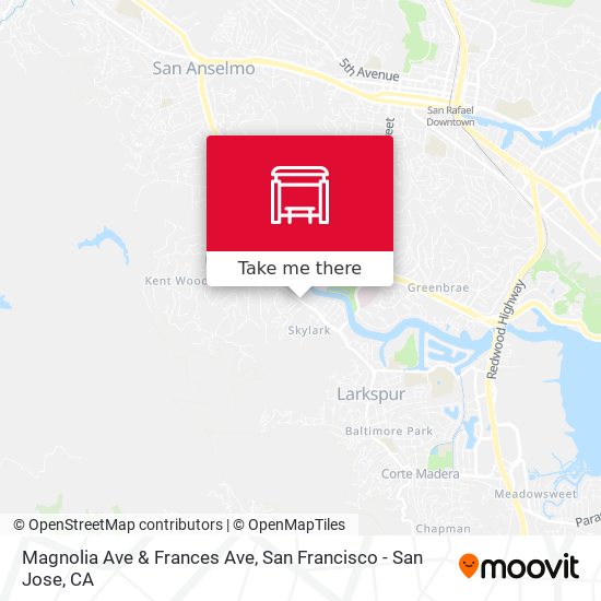 Mapa de Magnolia Ave & Frances Ave