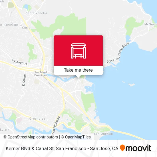 Kerner Blvd & Canal St map