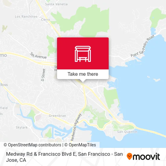 Medway Rd & Francisco Blvd E map