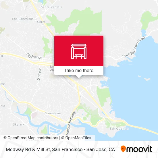 Medway Rd & Mill St map