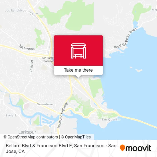 Bellam Blvd & Francisco Blvd E map