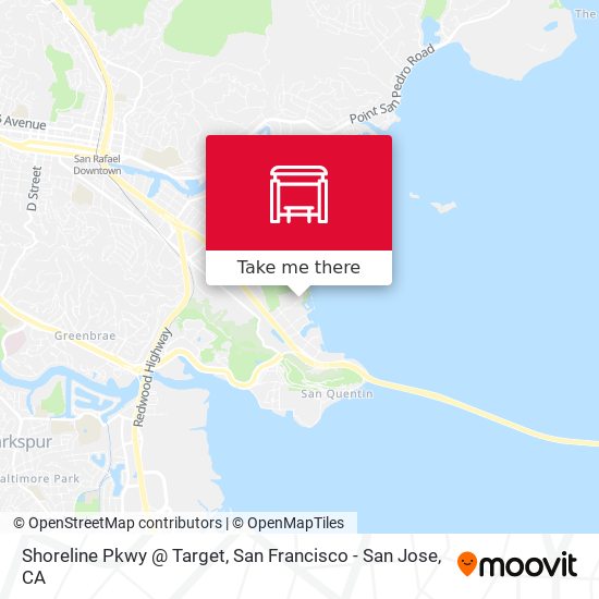 Shoreline Pkwy @ Target map