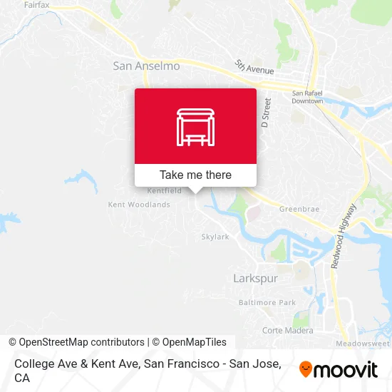 College Ave & Kent Ave map