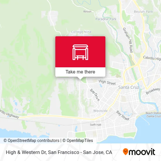 High & Western Dr map