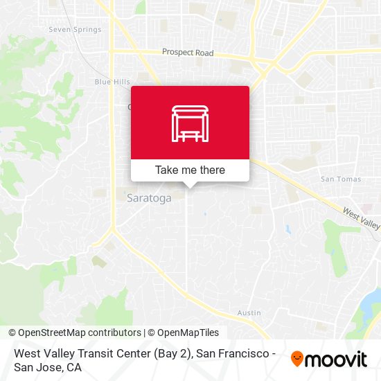 Mapa de West Valley Transit Center (Bay 2)