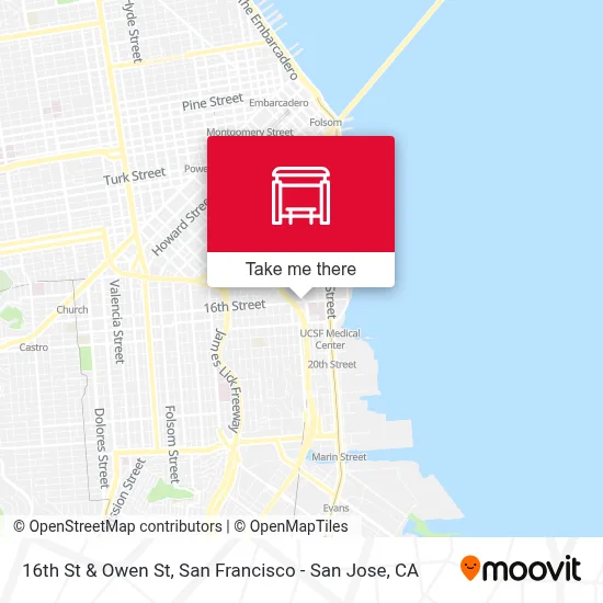 16th St & Owen St map