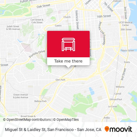 Miguel St & Laidley St map