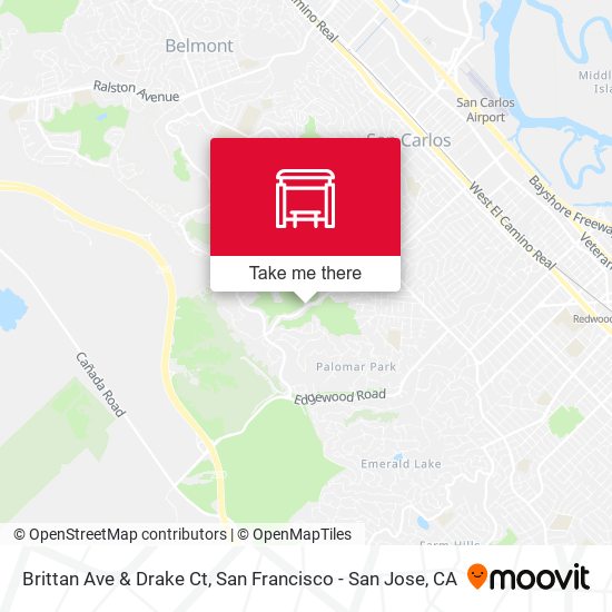 Brittan Ave & Drake Ct map