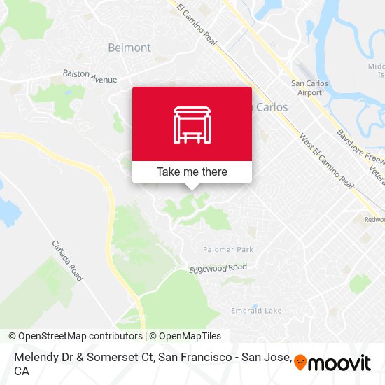 Melendy Dr & Somerset Ct map