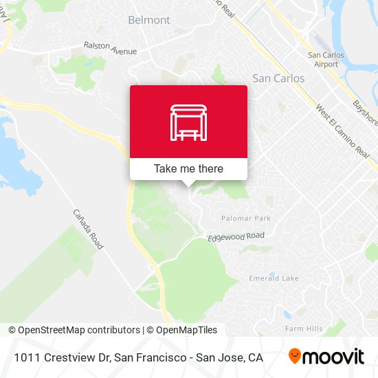 Mapa de 1011 Crestview Dr