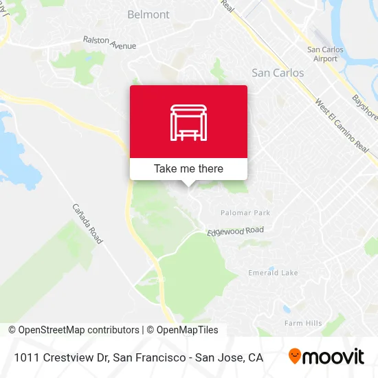 1011 Crestview Dr map