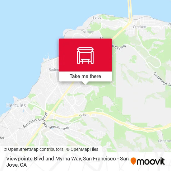 Viewpointe Blvd and Myrna Way map