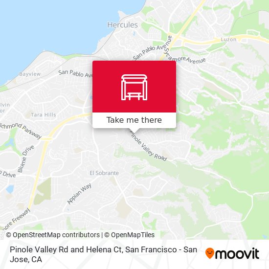 Pinole Valley Rd and Helena Ct map