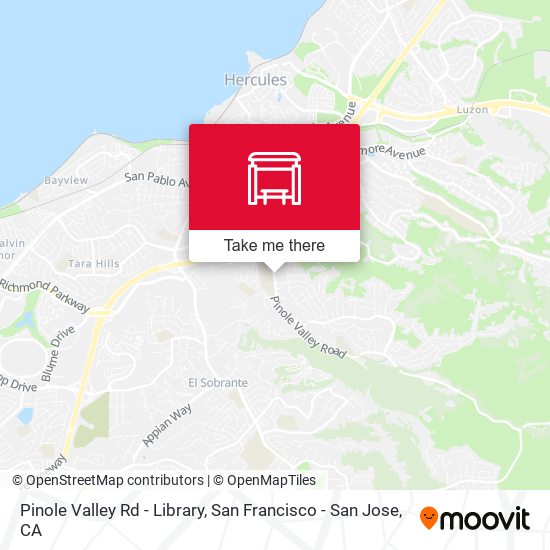 Pinole Valley Rd - Library map