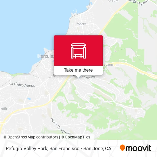 Refugio Valley Park map