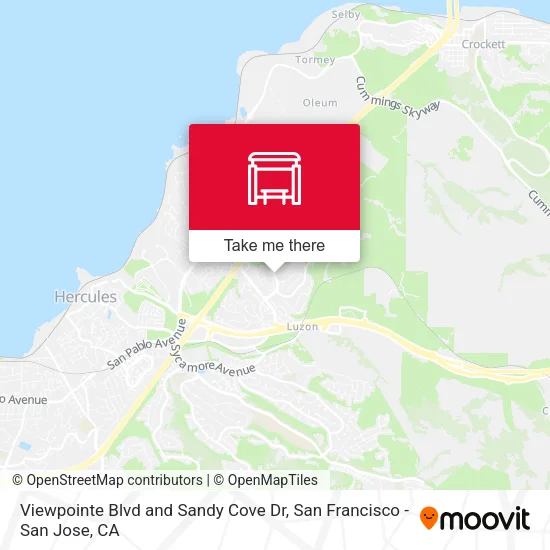 Viewpointe Blvd and Sandy Cove Dr map